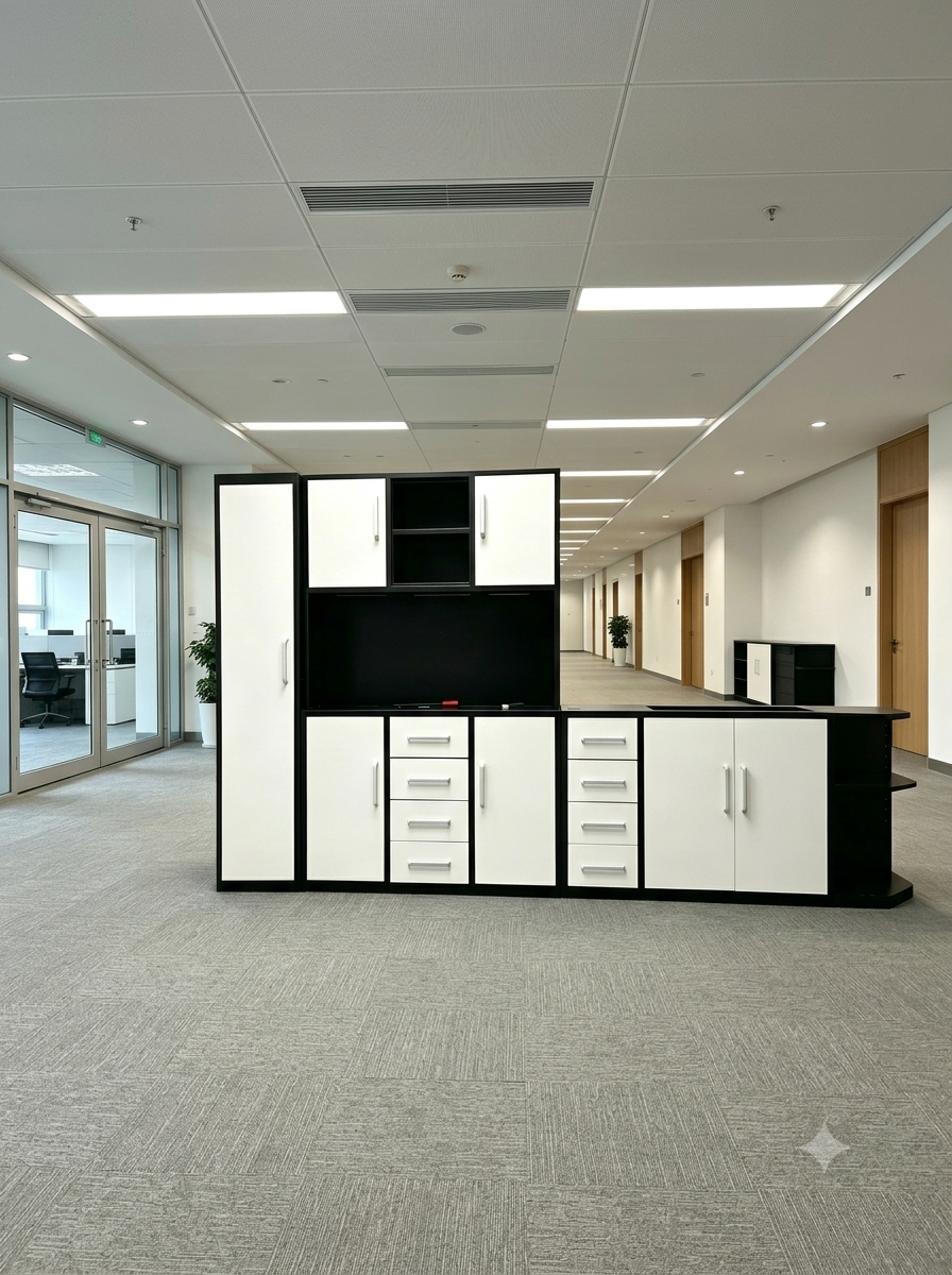 Modern 8-Door Modular Steel Combination Unit – Heavy-Duty Large Capacity Office & Home Storage Set