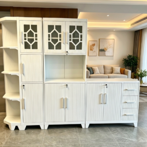 Modern 7-Piece Modular Steel Combination Unit – Premium Vertical & Horizontal Storage Set
